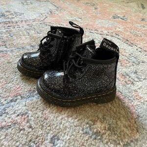 Dr. Martens kids glitter boots